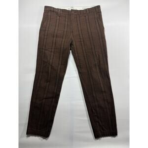 Levi's XX Chino Men's Standard Taper Brown Plaid Chino Pants - 33x30 (33x27)